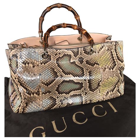 gucci python bag|Gucci python handbag.